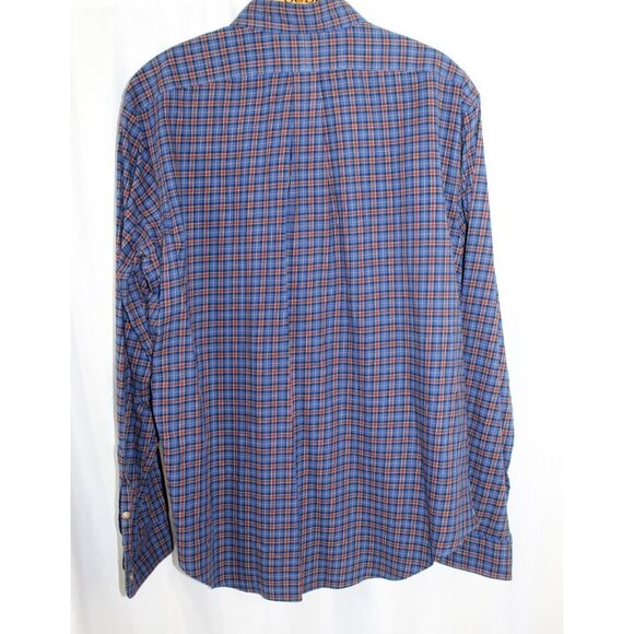 Ralph Lauren Blue Red Plaid Long Sleeve Cotton Button Down Shirt L Classic Fit - Picture 4 of 5